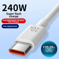 สายชาร์จไฟเบอร์กลาส เข้ากันได้กับ Huawei และ Xiaomi สาย Typec ข้อมูลสากลสำหรับ Android ชาร์จแฟลช 5A