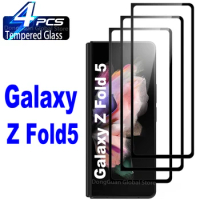 2/4Pcs Tempered Glass For Samsung Galaxy Z Fold 5 Z Fold 4 Z Fold 3 Z Fold 2 Screen Protector Glass Film