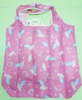 【震撼精品百貨】Hello Kitty 凱蒂貓~KITTY環保購物手提袋『桃紅底白點糖果』
