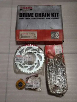 CHAIN & SPROCKET KIT / GEAR SET / GEAR & RANTAI YAMAHA RX-KING / RX-S ORIGINAL YGP 4ST-WE01A-90