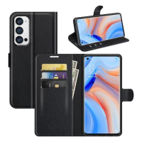 10pcs/Lot Phone Lychee Wallet Leather Case For OPPO Realme 8 C21 7i Reno 5 Find X3 Neo X7 Pro 5G A53 A72 A73 C15 C17