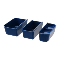 IKEA 365+ 保鮮盒間隔 3件組 深藍