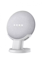 NYZE [NYZE] Google Home Mini Pedestal: Improves Sound and Appearance - Cleanest Mount Holder Stand for Google Mini / Nest - White