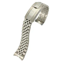 BEFIA 316L Stainless Steel 20mm Watch Strap for 36mm Rolex Datejust 116233 116234 Silver Golden Soli