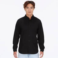 VOLCOM MLH OXFORD STRETCH LONG SLEEVE SHIRT BLACK Black XL