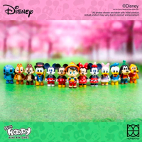 Herocross Toy Plastic PVC Mickey Minnie Donald Goofy Disney Characters Trend Blind Box Tabletop Decoration Gift 7cm 1 And 12