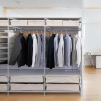 【MUJI 無印良品】SUS追加用側片/灰/大(大型家具配送)