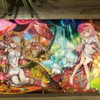YuGiOh Traptrix Girls TCG CCG Playmat Trading Card Game Mat Table Desk Gaming Play Mat Rubber Mousepad Mouse Pad 60x35cm