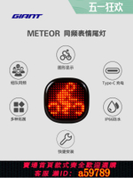 【台灣公司 可打統編】GIANT捷安特Meteor同頻表情尾燈IP66防水山地車公路車自行車燈