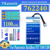 YKaiserin Battery 762240 1100mAh For Plantronics BackBeat FIT 3100/3200 Charging Case
