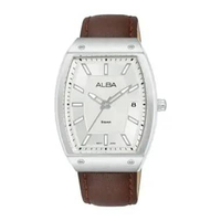 Jam Tangan Alba Pria AG8M81 AG8M84 AG8N19 AG8N21 AG8N23 Original Garansi Resmi LEATHER BROWN WHITE