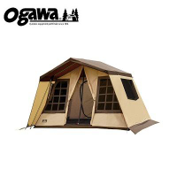 ├登山樂┤日本 Ogawa OwnerLodge Type52R 復古格紋窗戶屋型帳 # OGAWA-2252