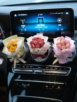 車載香薰汽車內出風口香水裝飾用品大全網紅手工玫瑰花束香氛擺件