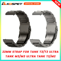 22MM Metal Strap For KOSPET TANK T3 Ultra TANK M3 Ultra TANK T2/M2 Smartwatch Durable Stainless Steel Bracelet Smart Watch Men