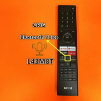 ORIG L43M8T For CHIQ TV Remote Android Smart TV remote 43 Inch Full HD GooglePlaystore Inbuilt Chromecast