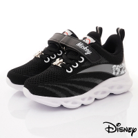 迪士尼童鞋 米奇飛織輕量運動鞋款123010黑(17.5~21.5cm中小童段)櫻桃家
