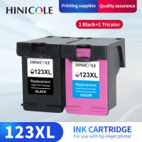 HINICOLE Remanufactured 123XL Ink Cartridge For HP123 123 XL Work For HP ENVY 4513 4520 4521 4522 Deskjet 1110 2130 2132 2133