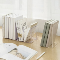 可伸縮書立架 三年二班文具壓克力書立透明書架分隔創意ins風桌面書擋書夾書靠『XY26250』