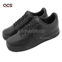 Nike 休閒鞋 Air Force 1 07 Fresh 男鞋 黑 全黑 AF1 皮革 經典 DM0211-001