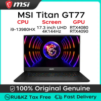 MSI TITAN GT77 Gaming Laptop 17.3'' UHD 144Hz 4K miniLED Screen 13th Gen Intel i9-13980HX RTX4080/RTX4090 64GB 4TB Netbook 250W