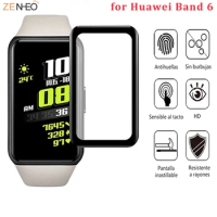 1/2/3/6PCS Screen Protector 3D 3D Curved Edge Full Coverage Protective Film For Huawei band 6/Honor Band 6 Smart Watch Bracelet
