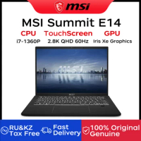 MSI Summit E14 Laptop 14 Inch 2.8K QHD 60Hz Touchscreen Notebook i7-1360P 16GB 1TB Intel Iris Xe 360° Filp Foldable Netbook PC