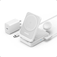 【ANKER】官方授權直營 A2557 Anker MagGo 磁吸充電器三合一 Qi2 15W可折疊 Apple MFW認證
