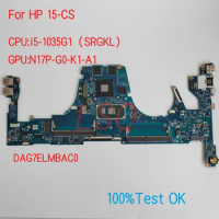 DAG7ELMBAC0 For HP ProBook 15-CS Laptop Motherboard With CPU i5-1035G1 PN:L67280-001 100% Test OK