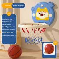 READY - MAINAN ANAK BASKET INDOOR TERPASANG DAN RING BASKET DI DINDING MAINAN BOLA BASKET LED MAINAN