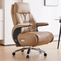 Fashion business electric boss chair massage chair leather chair Office chair can lie computer chair study chair