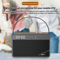 Portable karaoke outdoor music center subwoofer Bluetooth speakers home party wireless microphone and integrated sound system