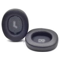 Replacement Memory Foam &amp; Protein Leather Ear Cushion Pads Cover for JBL E55 E55BT Over-Ear Headphones ONLY (Black)