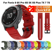 Bracelet for Garmin fenix 6X Pro 6 6S Smart watch Band 20 22 26mm QuickFit Strap for fenix 7X 7 7S 5X 5S Plus 5 945 935 3HR D2