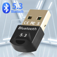 Bluetooth Adapter for Pc Usb Bluetooth 5.0 Bluetooth 5.3 5.4 Dongle Receiver for Speaker Mouse Keyboard Music Audio Transmitter