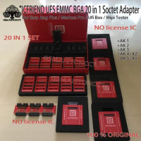 Androidking 20 in 1 MOORC ICFRIEND E-mate box update AK-BGA eMMC 20 in1 Adapter with Z3X Easy Jtag Plus UFI Box Medusa Pro Box