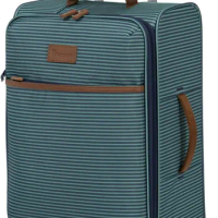 it luggage Beach Stripes 22" Softside Carry-On 8 Overall Dimensions: 22.4 x 14.2 x 8.7 Sets Rolling Luggage Wheel Spinner, Teal