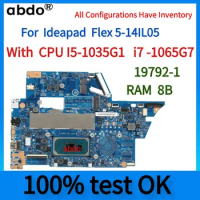 For Lenovo Ideapad Flex 5-14IIL05 Laptop Motherboard, with CPU I5-1035G1 i7 1065G7 8GB RAM.19792-1 Motherboard.100% test OK