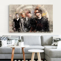 GX1292 U2 Rock Music Singer Star Cover Band Oil Painting Poster Prints Canvas Wall Picture For Home Room Decor