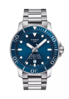 Tissot Seastar 1000 Powermatic 80 Men's Grey Stainless Steel Bracelet and Blue Dial Watch - T120.407.11.041.03