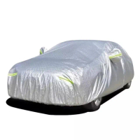 【TBCC休旅車系列】加厚PEVA鋁膜汽車車罩(多種規格選擇/側開拉鍊/加厚絨毛/防塵/防雨/防曬)