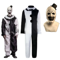 COSPIAY Art The Clown Cosplay Movie Terrifier 2 Art The Clown Cosplay Costume Jumpsuit  Halloween Co
