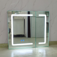 LZD  Inligence LED Bathroom Mirror Cabinet Door Bathroom Luminous Cabinet Door with Demisting Touch Screen Bathroom Cabinet Bathroom Mirror Cabinet Door