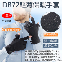 【捷華】DB72輕薄保暖手套 內襯 翻指觸控手套 防滑耐磨 男女通用 騎車 掀指機車手套
