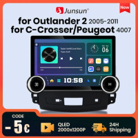 Junsun X8 11.5“ 2K 2000*1200 QLED Wireless CarPlay Android Auto Car Radio for Mitsubishi Outlander xl 2 2005-2011 autoradio