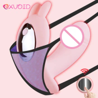 EXVOID Wearable Vibrator Clitoris Stimulate Dildo Vibrator Sex Toys for Women Remote Control Silicone Vibrator G-spot Massager