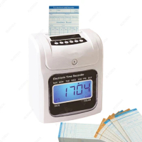 Recorder Digital Time Recorder Attendance Machine Time Card for Recorder Office Factory Staffs Employee Check in Time Recording