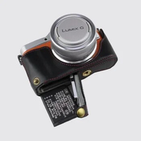 PU Leather Half Body Set Camera Bag Case For Panasonic Lumix DC- GF10 GF10KGK GF9 GF8 GF7 camera Buttom Cover