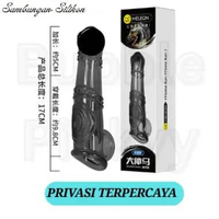 Alat bantu pria Sarung Kesehatan Pria Condomm Meleon Bergetar Bahan Silikon Lembut Bisa Dicuci - A n