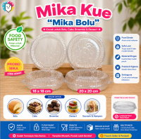 [Isi 50 pcs] Mika Chiffon Mika Bulat 18 cm Dan 20 cm Mika Cheese Cake Bolu / Tebal / Mika Mantap /  