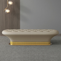 意式輕奢 臥室床尾凳 沙發 床榻 現代簡約 衣帽間凳 床邊凳 長條 凳 床頭凳